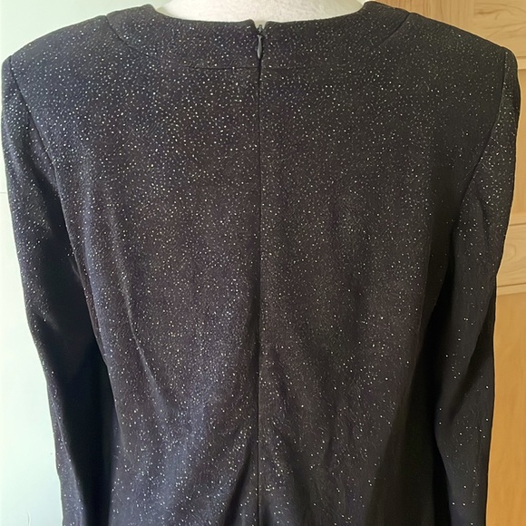 🇨🇦 Victor Costa/En Français Vintage Black Sparkly Knit V-Neck Tunic, Size 1X - Picture 10 of 16